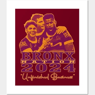 Brisbane Broncos - BROX NATION 2024 'UNFINISHED BUSINESS' Posters and Art